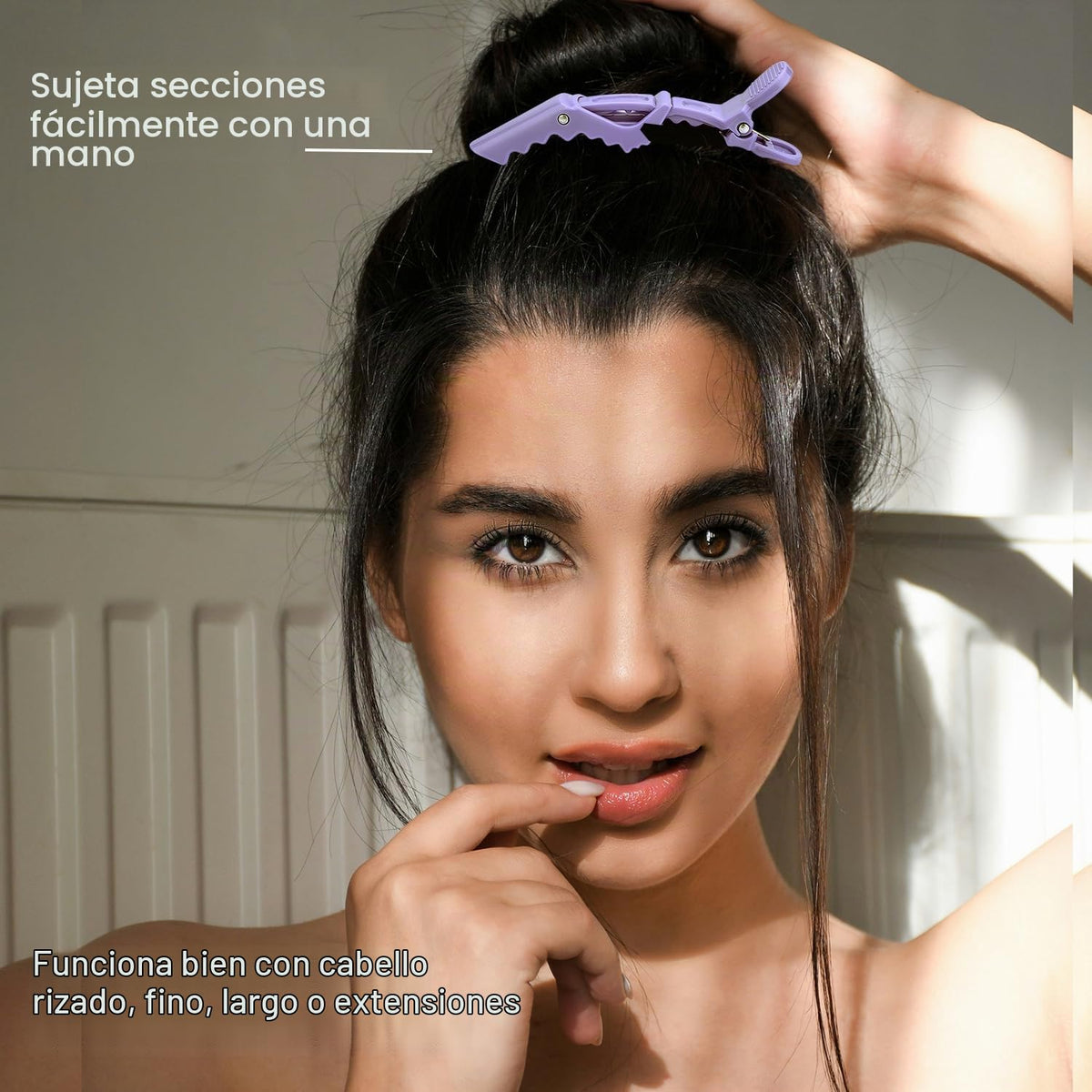 30 pinzas de pelo de cocodrilo para seccionar, pinza de pelo de sal...