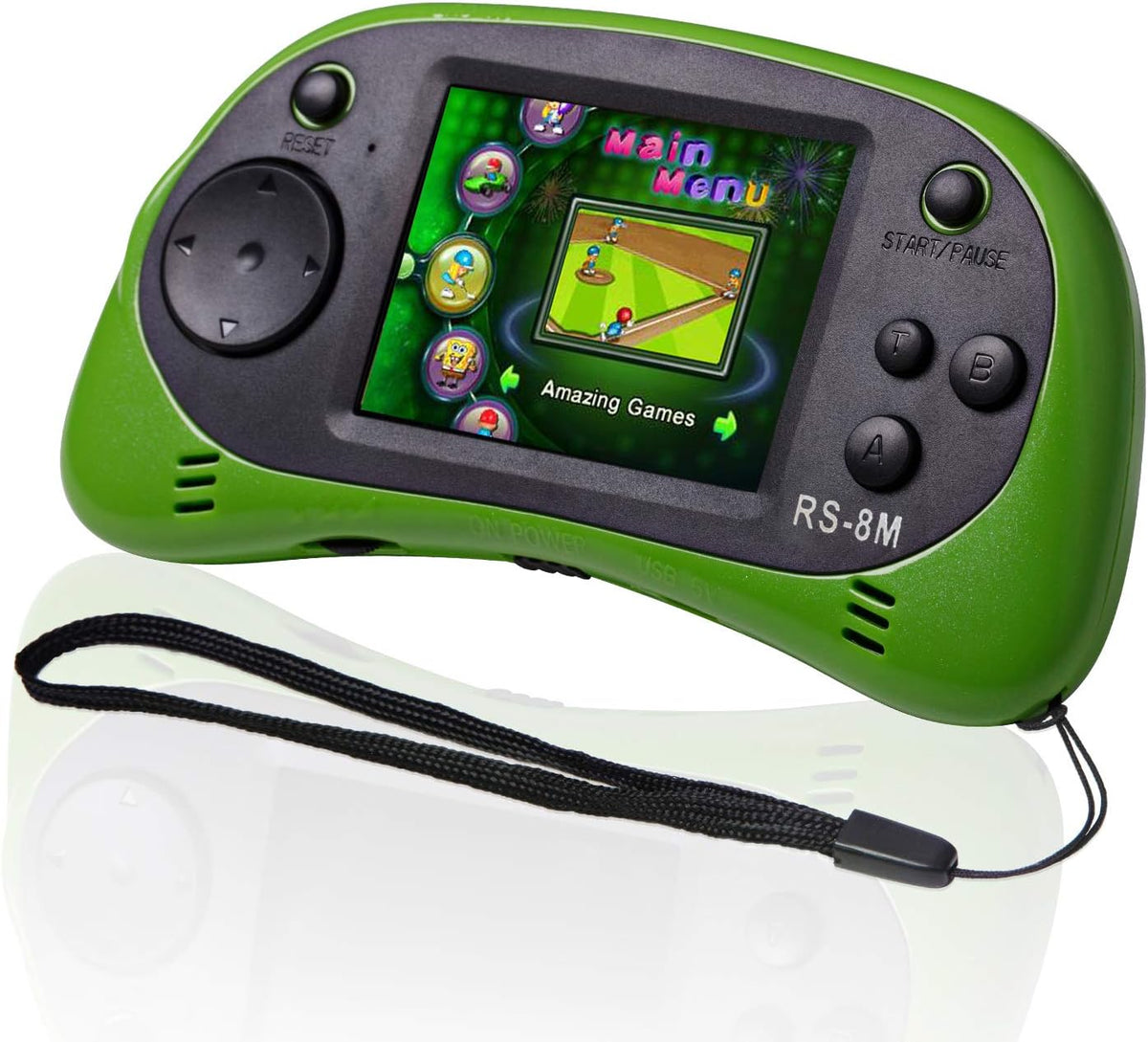 EASEGMER Juegos de mano para niños de 16 bits integrados de 220 HD,...