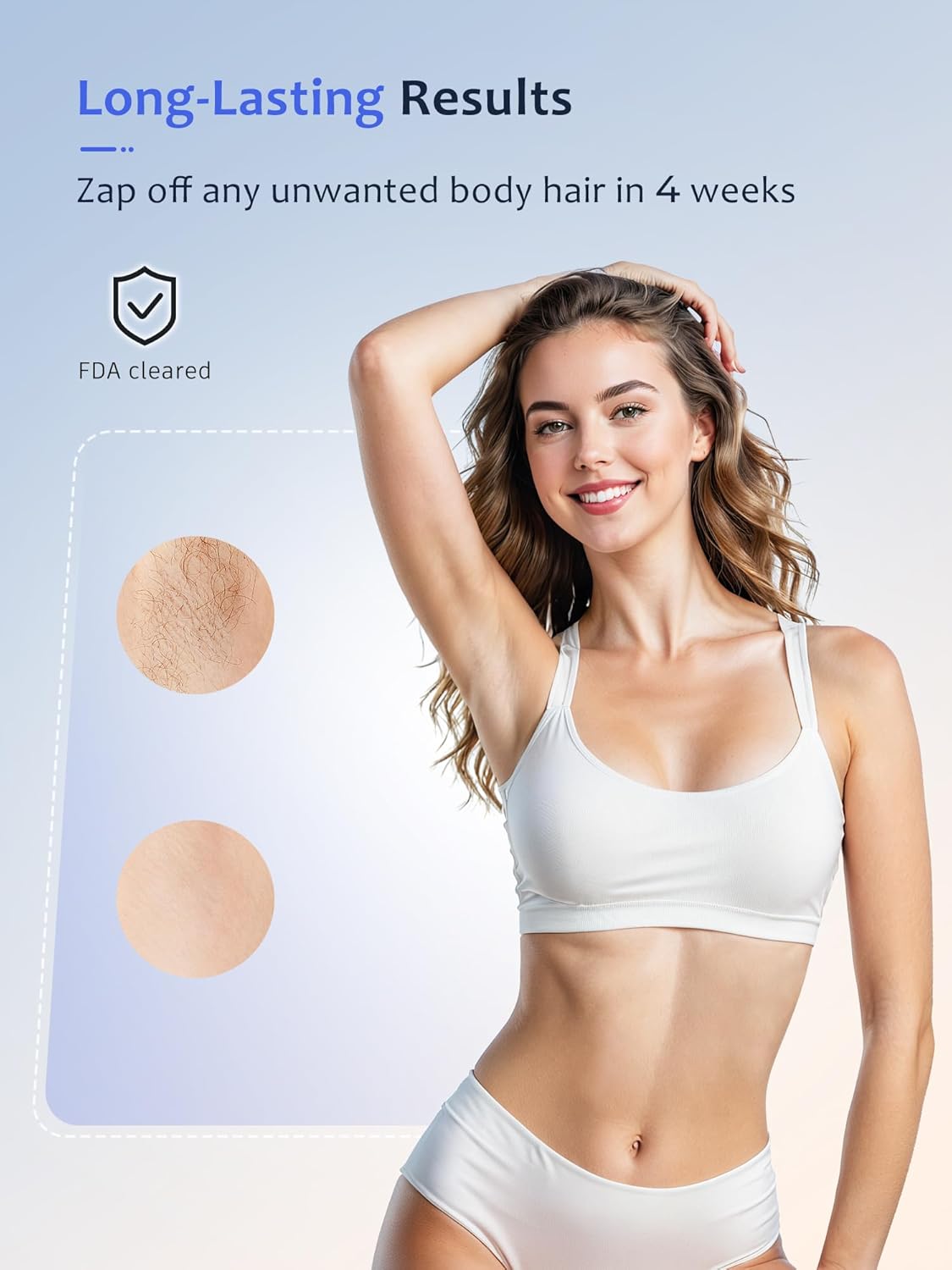 Ubroo Laser Hair Removal Reducción del vello en 2 sesiones (Oro) |...