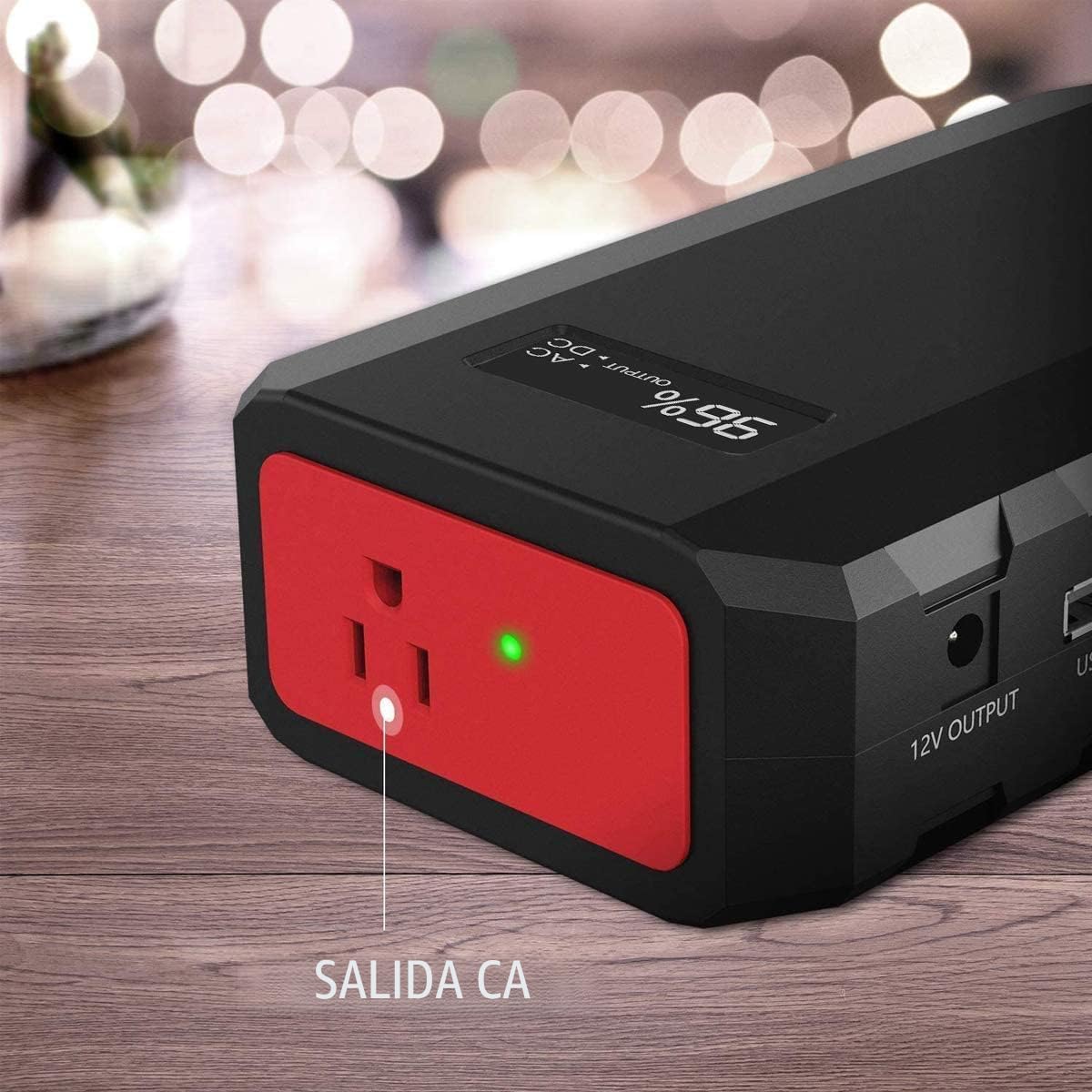 SinKeu Banco de energía portátil de 24000 mAh con salida de CA, car...