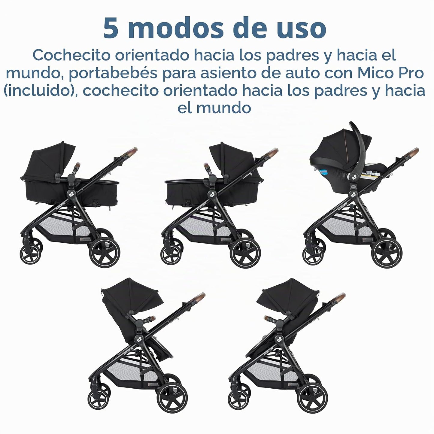 Maxi-Cosi Zelia™ Luxe - Sistema de viaje modular 5 en 1 en color Ne...