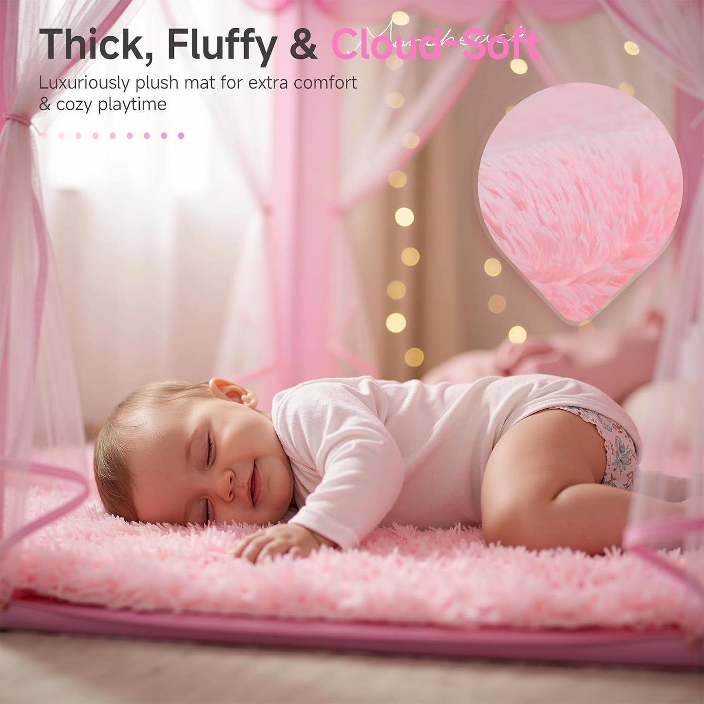 Monobeach - Tienda de campaña estilo castillo de princesa para niña...