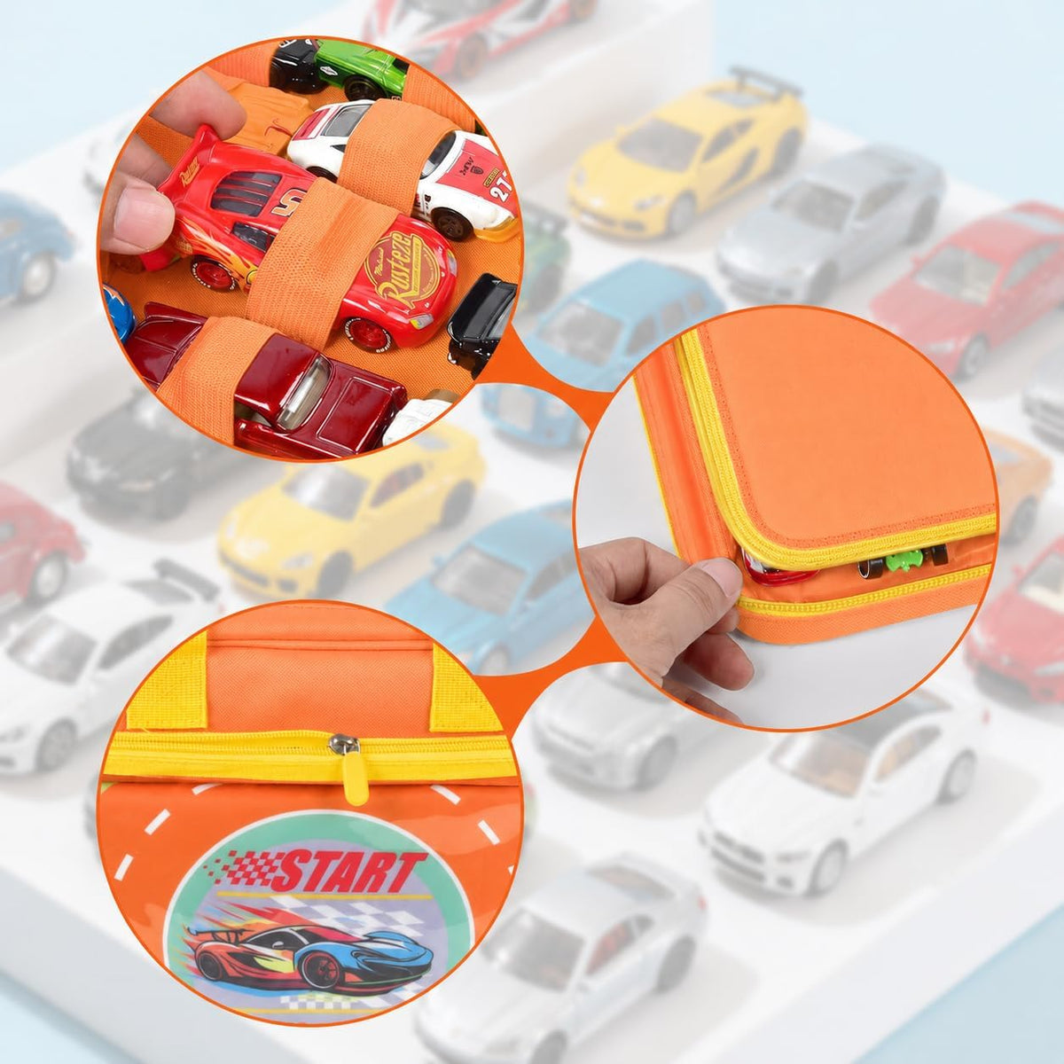 SAIKA Estuche para Coche de Juguete para Almacenamiento de Hot Whee...