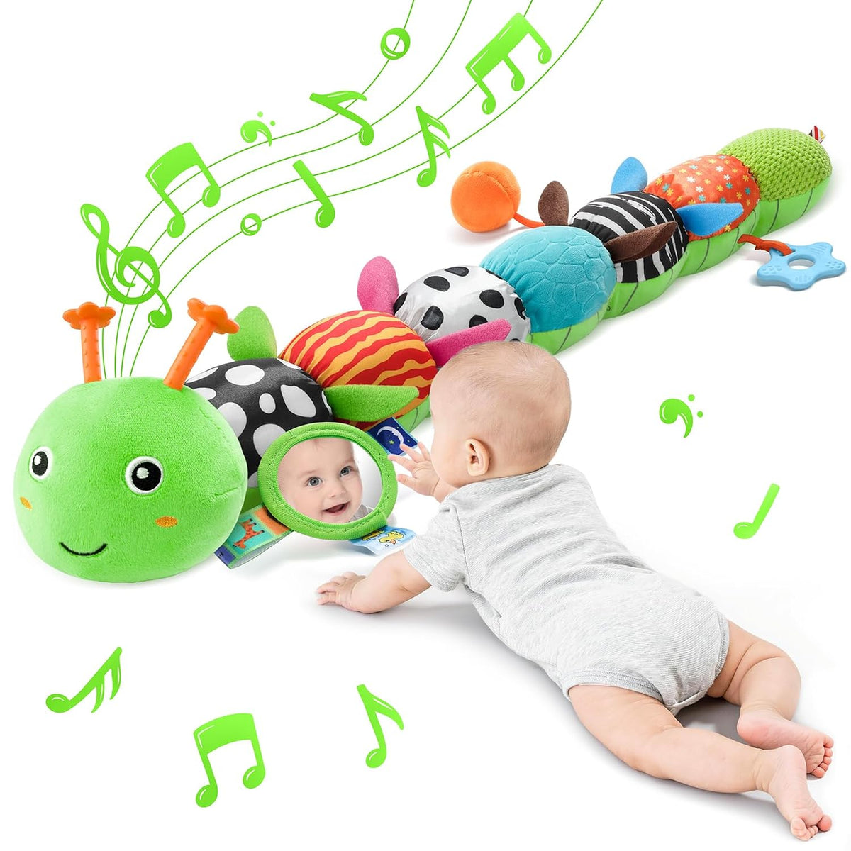 Juguetes para Bebés Sensoriales Musicales Peluche de Animal para In...