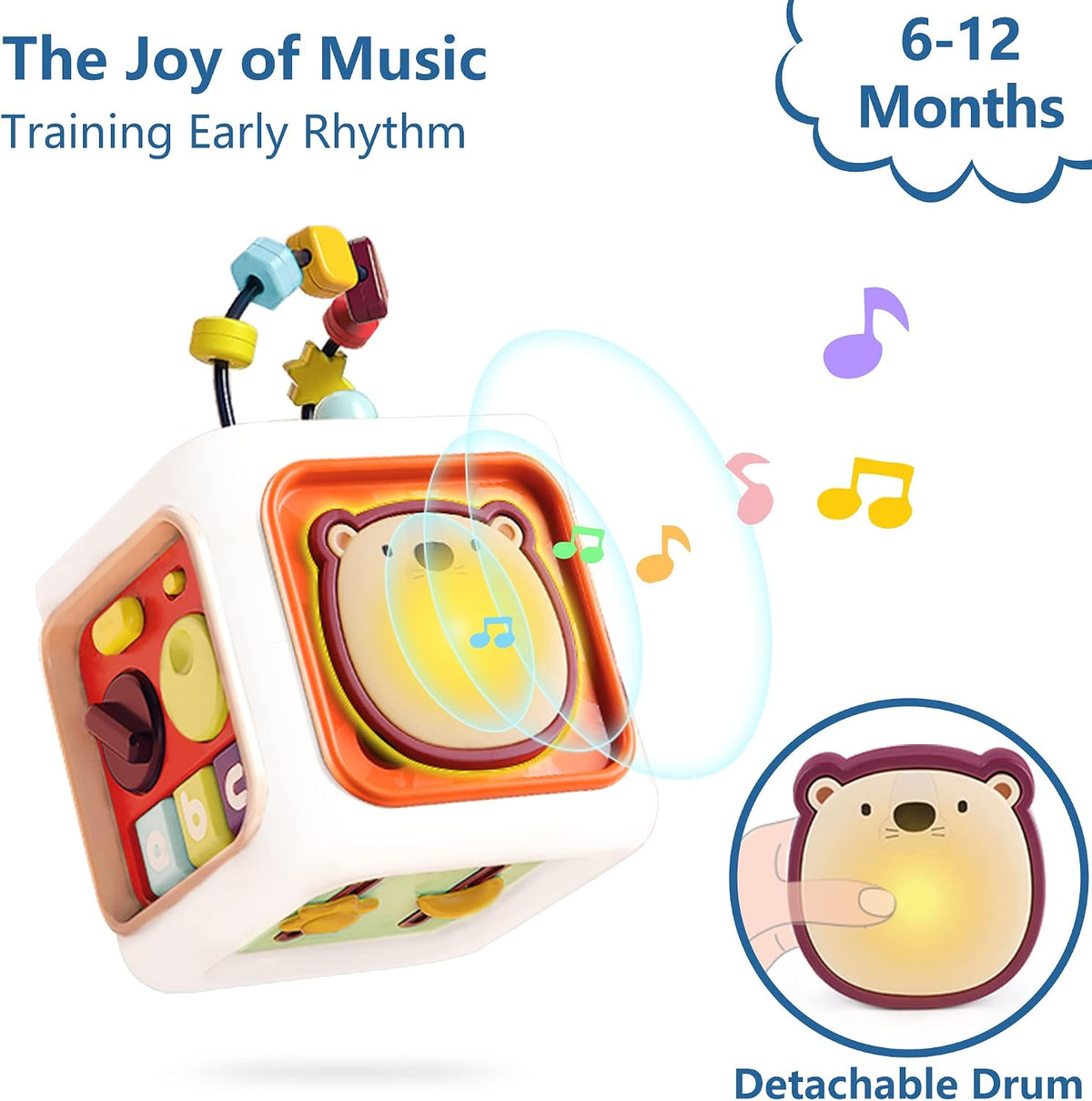 iPlay, iLearn Cubo de actividades de aprendizaje para bebés, juguet...