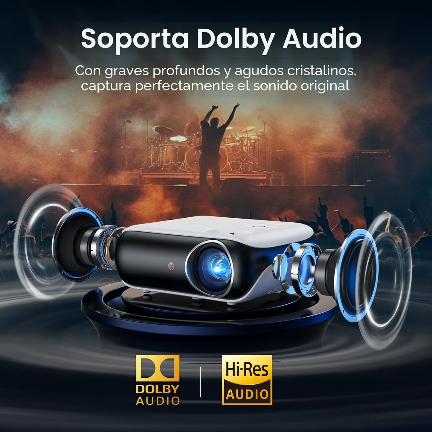 Google TV con licencia oficial - Proyector inteligente para exterio...