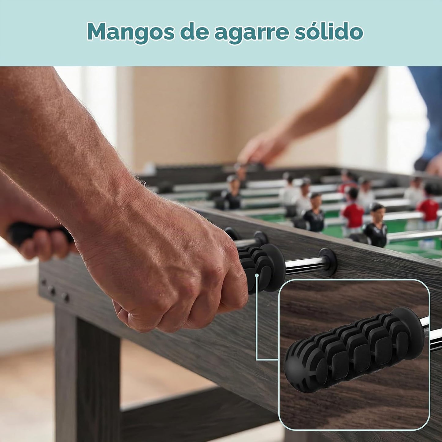 SereneLife Mesa de futbolín de 48 pulgadas, mesa de juego de fútbol...