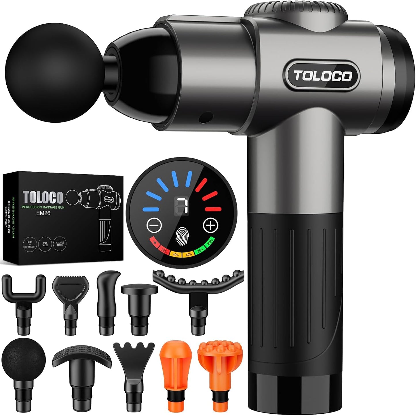 Pistola para masajes Toloco\u2013T11 Pro, de mano, para tejido musc...