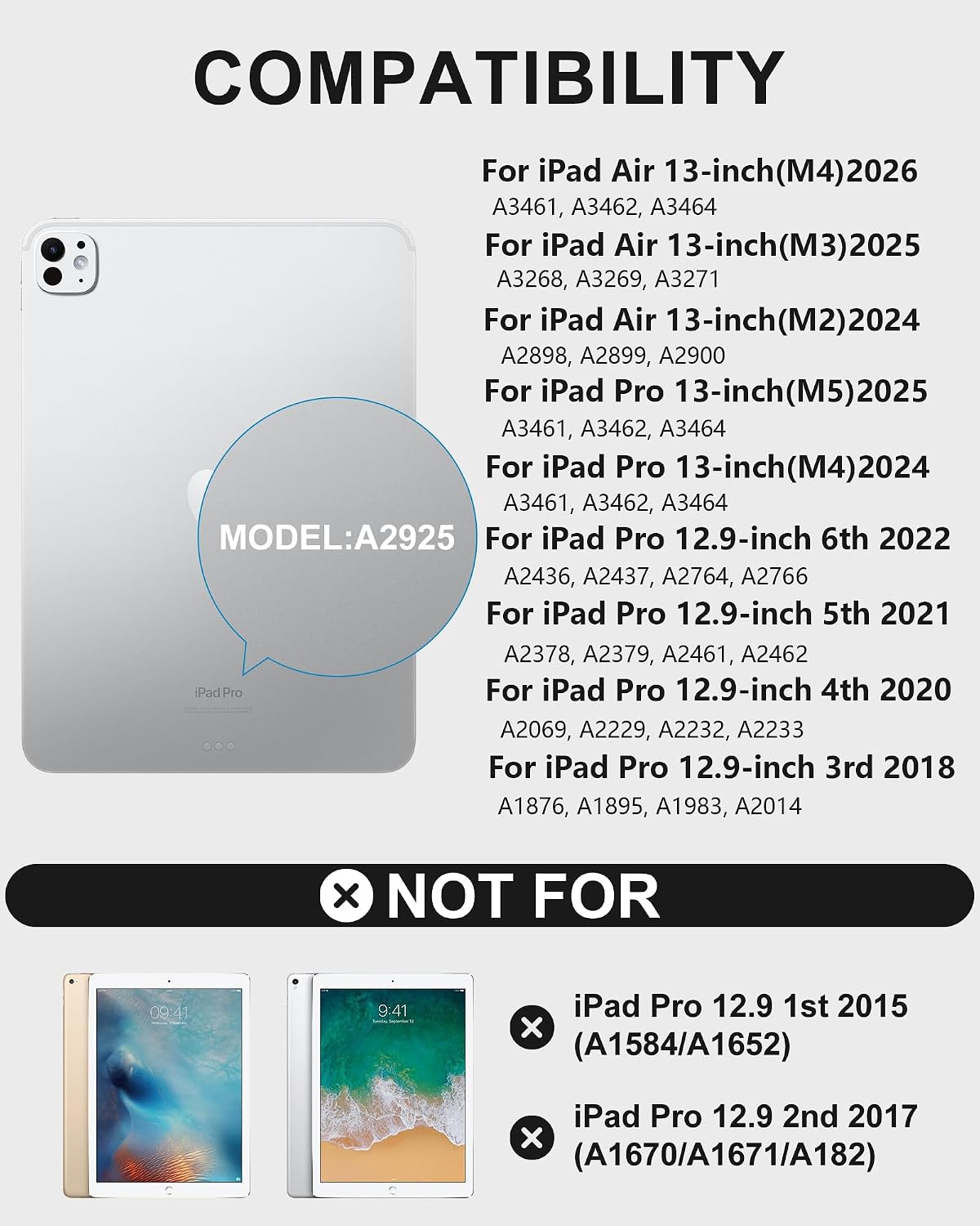 Funda giratoria con teclado para iPad Pro de 13 pulgadas M5\/M4 y i...