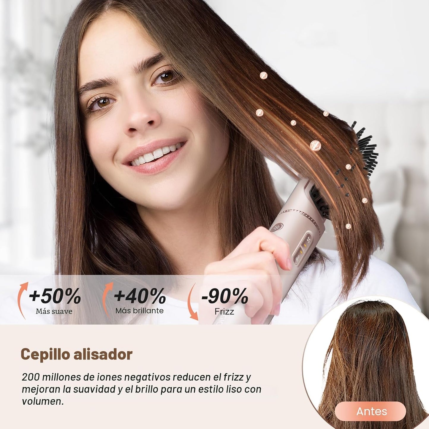 7MAGIC Estilizador de aire caliente 7 en 1, cepillo secador de pelo...