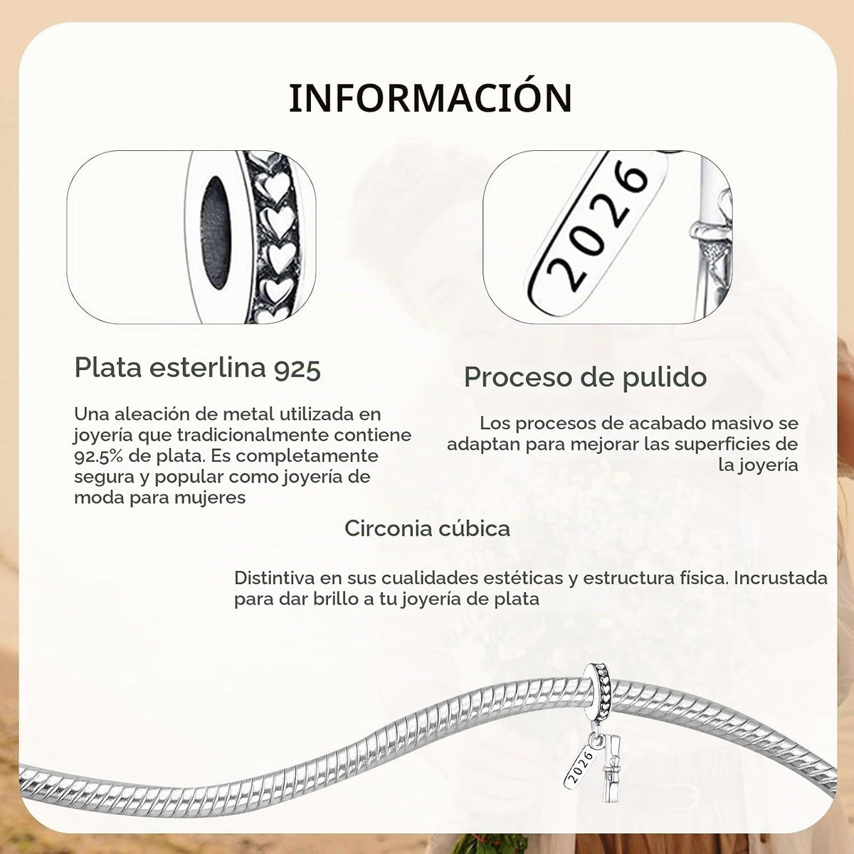 MITSOKU Dijes de plata de ley 925 para pulseras y collares, diseño...