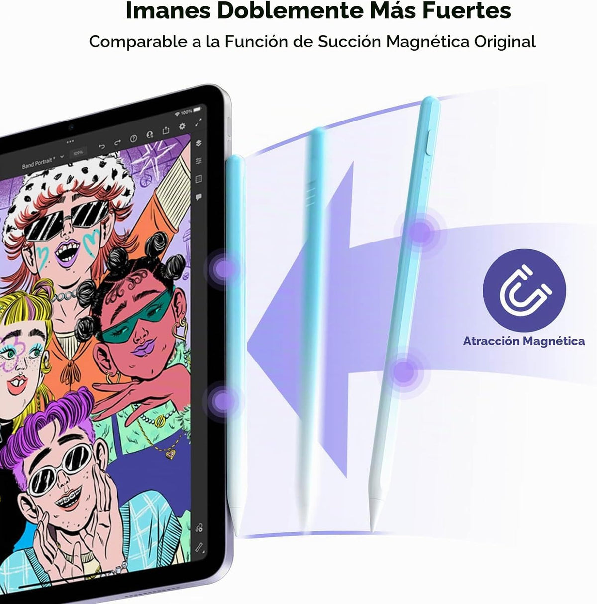 DEGGE - Lápiz capacitivo para iPad 2018-2025, Carga rápida de 15 mi...