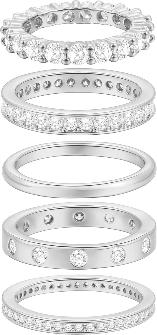 Anillos de oro para mujer sin deslustre, juego de anillos de nudill...