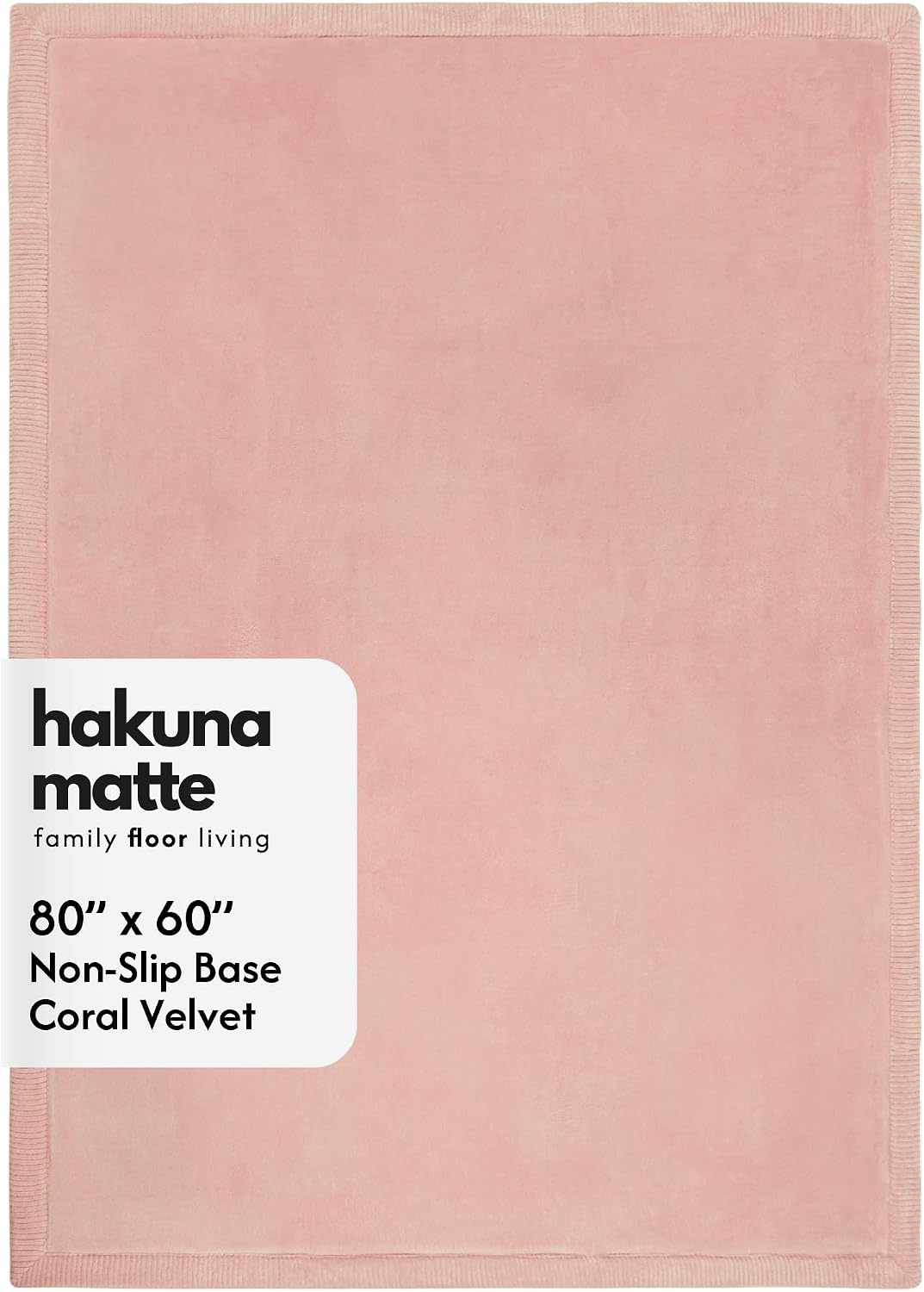 Hakuna Matte - Alfombra de terciopelo coral elegante para bebé con...