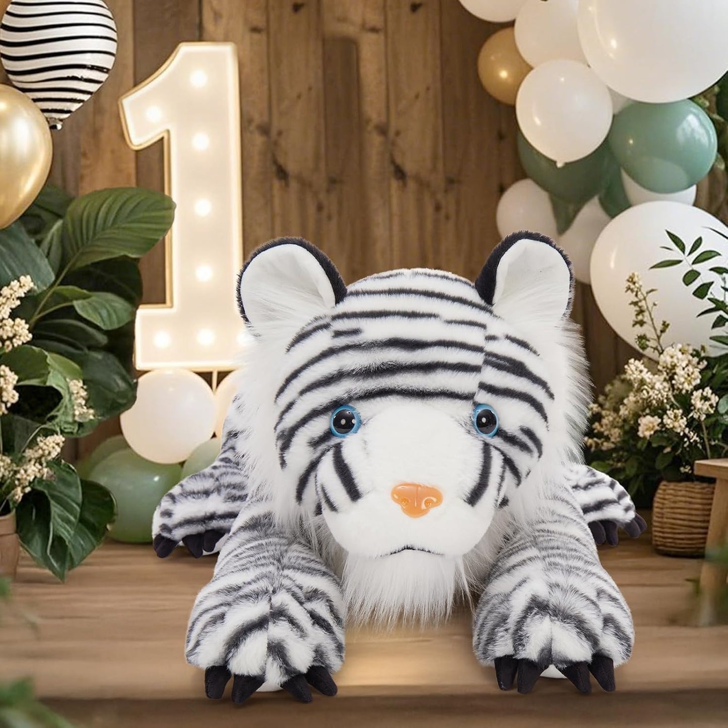 MaoGoLan Animal de peluche gigante de tigre blanco \u2013 Juguete d...