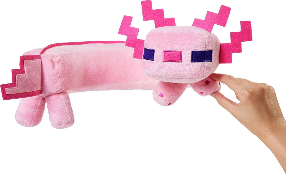 Mattel Minecraft Axolotl - Almohada para el cuello, juguete de pelu...