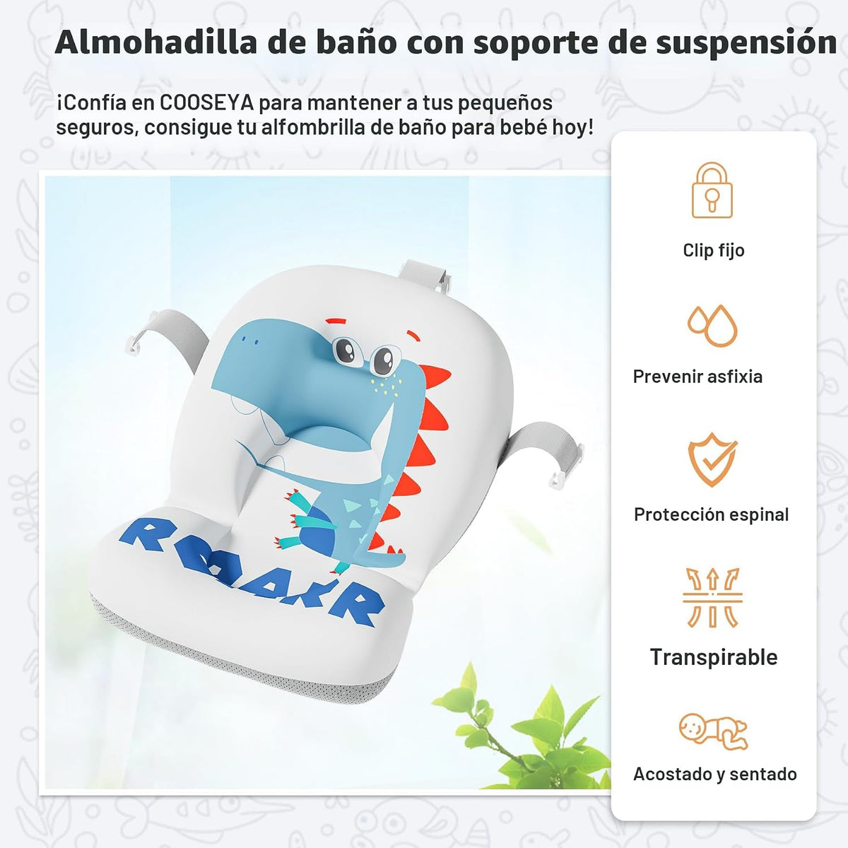 Bañera plegable para bebés recién nacidos con termómetro y almohadi...