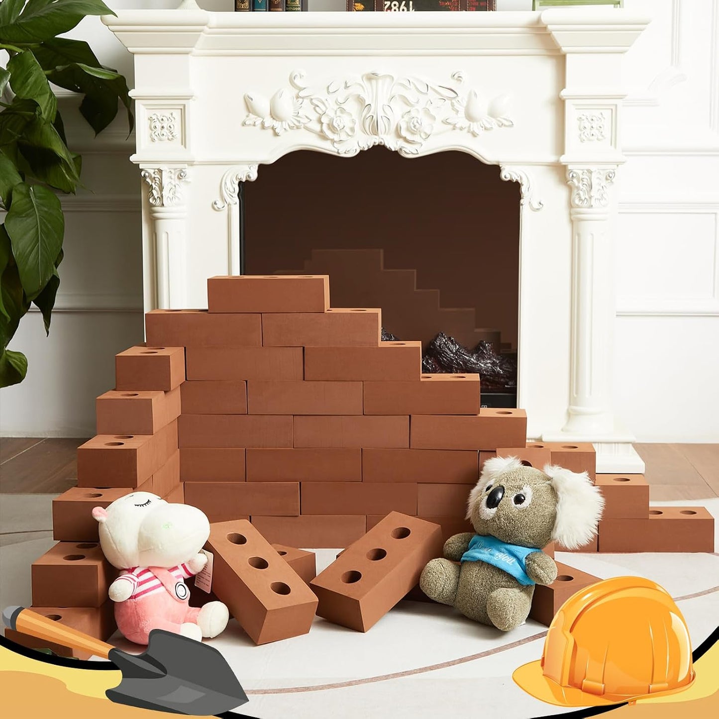 Deekin 10 Piezas Bloques de Construcción de Ladrillos de Espuma par...