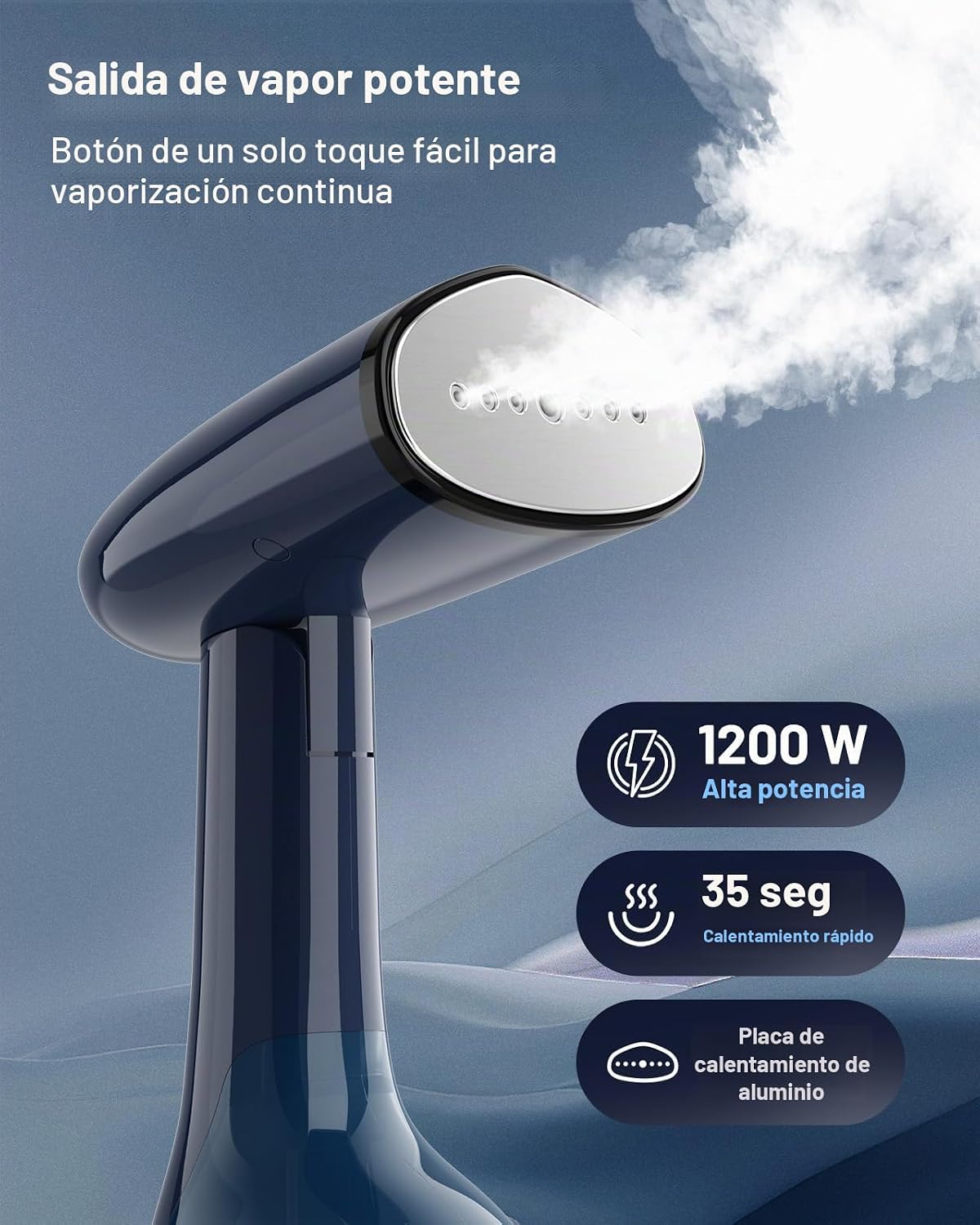 BEAUTURAL Vaporizador para ropa, removedor de arrugas portátil de t...