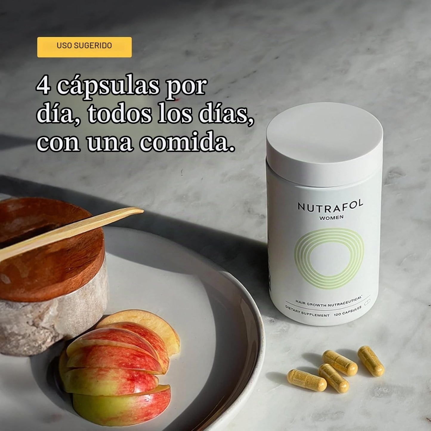 Nutrafol - Suplementos de crecimiento del cabello para mujeres, eda...