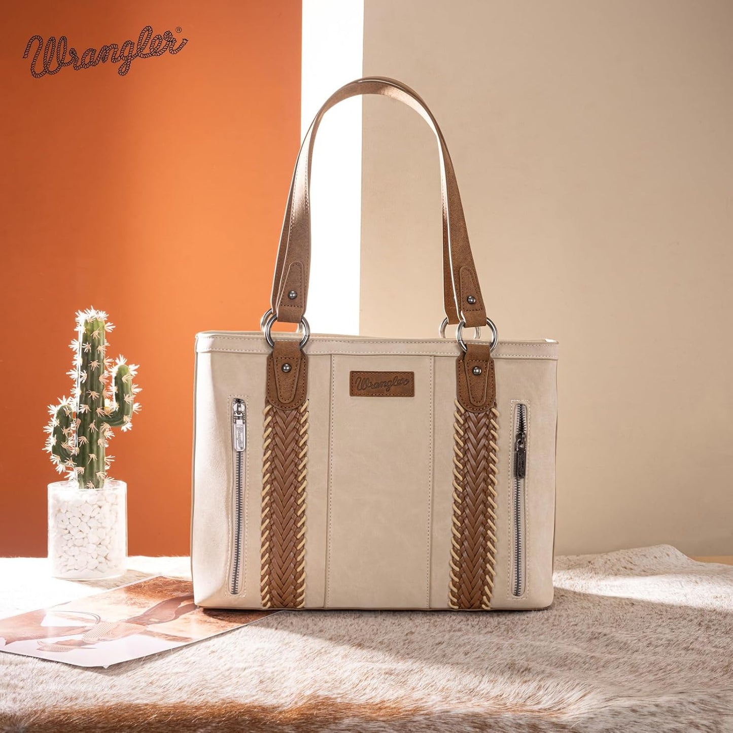 Montana West Wrangler Bolso de mano para mujer con múltiples bolsil...