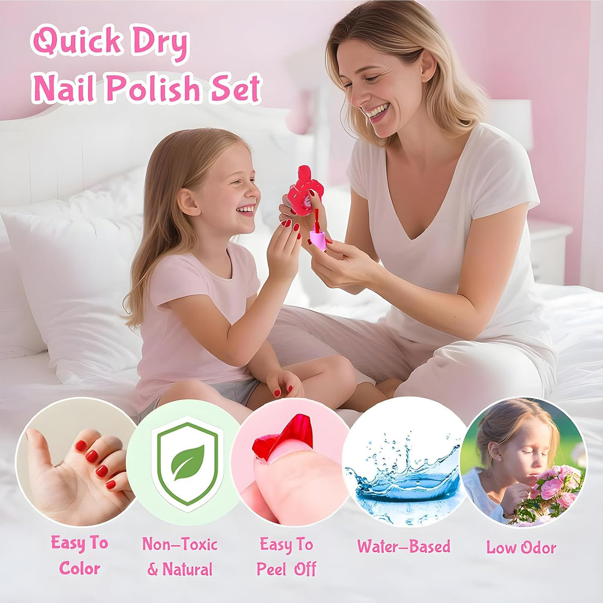 Kit de maquillaje para niños para niña, juego de maquillaje lavable...