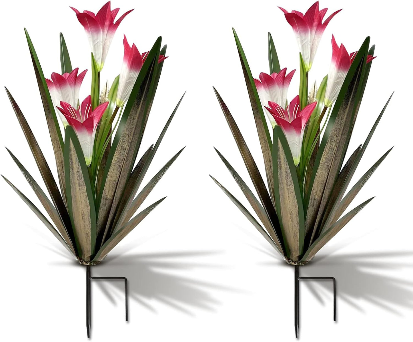 Homight Planta de agave de metal para decoración al aire libre, lir...