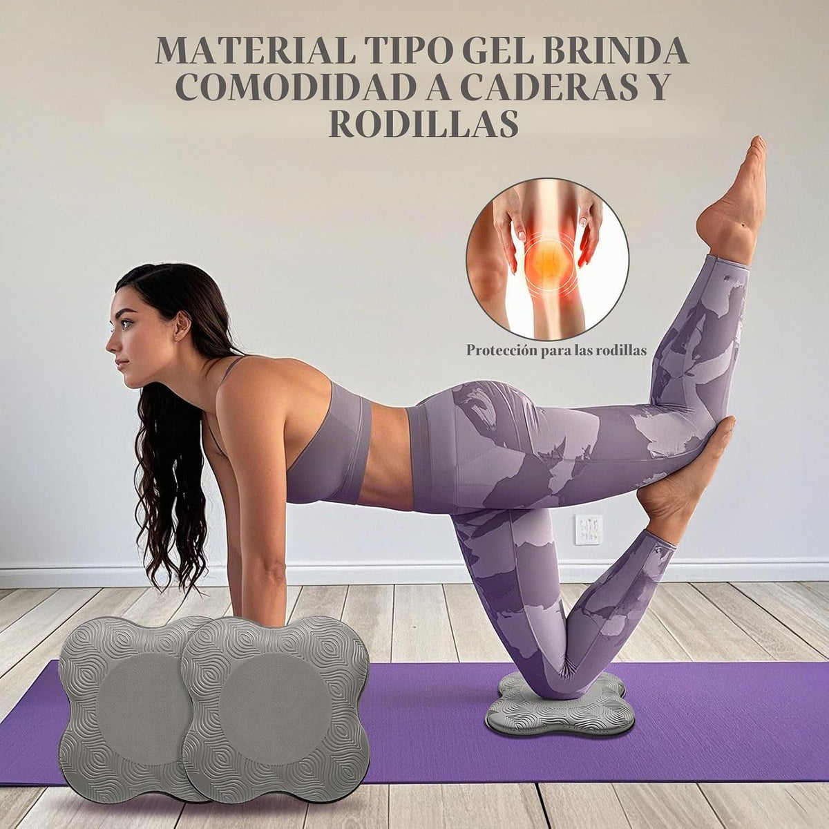 MBKHFLL Paquete de 2 Cojines de Yoga para Rodillas y Codos - Espuma...