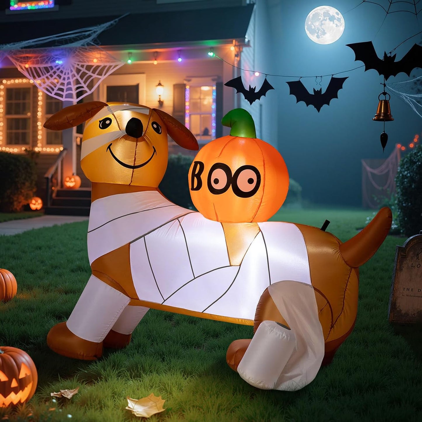 Dawdix Decoración inflable de Halloween de 5 pies para decoración a...