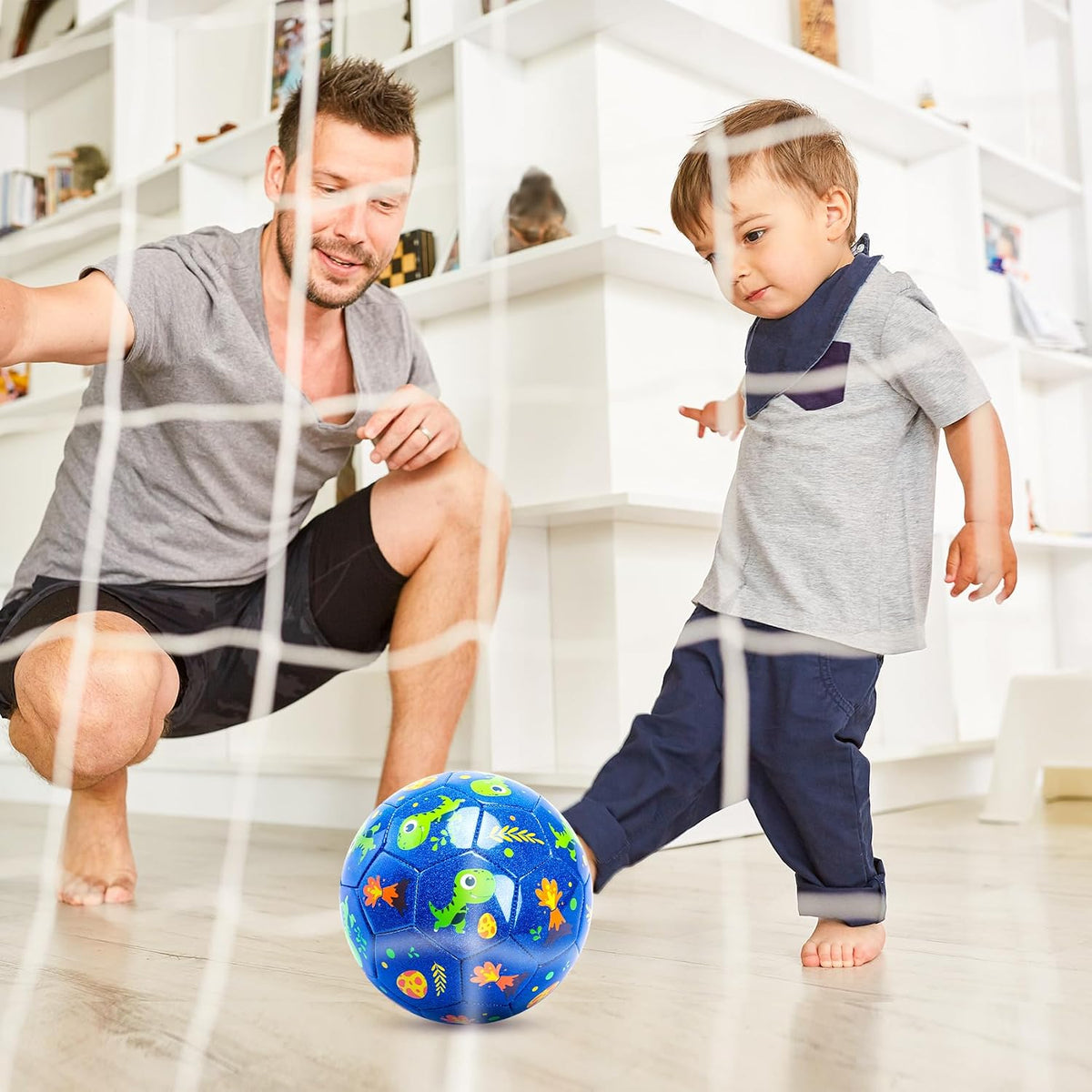 Balón de fútbol U&C Planet tamaño 2, 3, 4 para niños pequeños y jóv...