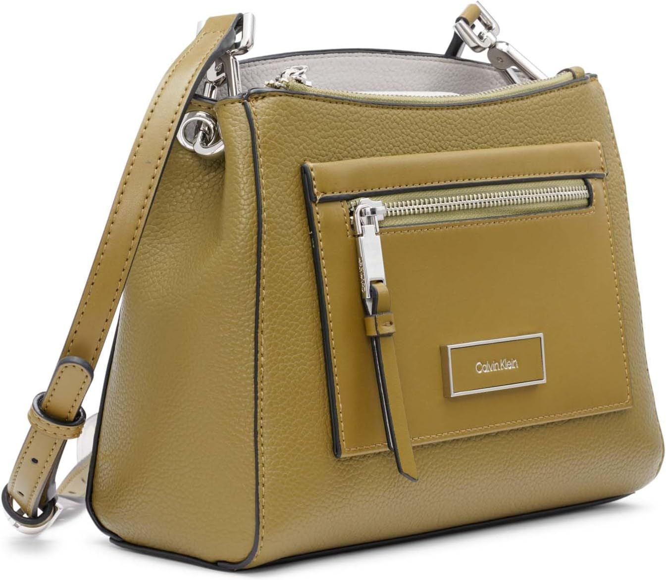 Calvin Klein Bolso bandolera Hadley con tres compartimentos para mujer