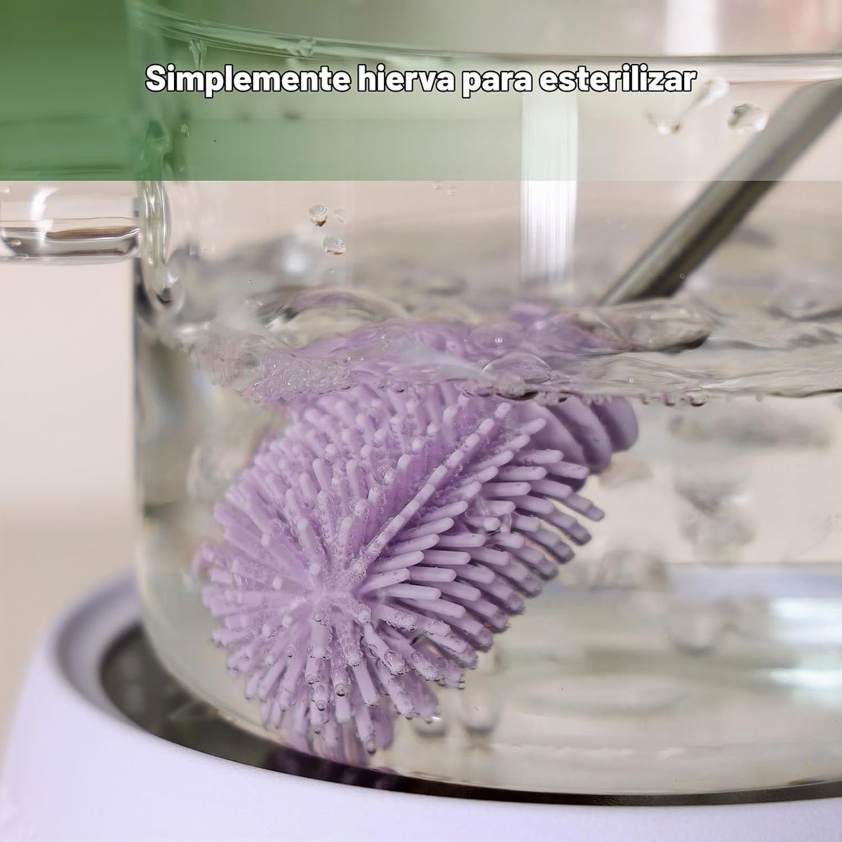 haakaa Cepillo de Limpieza Cepillo de Silicona para Biberones de Do...