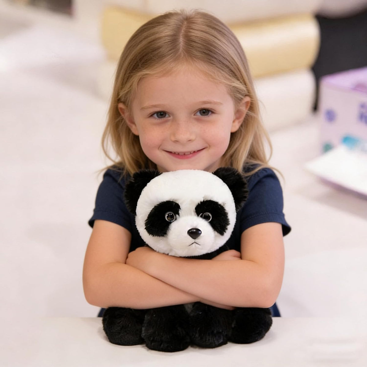 YUKOUQIAN Peluche de panda gigante de 8 pulgadas para niñas y niños...