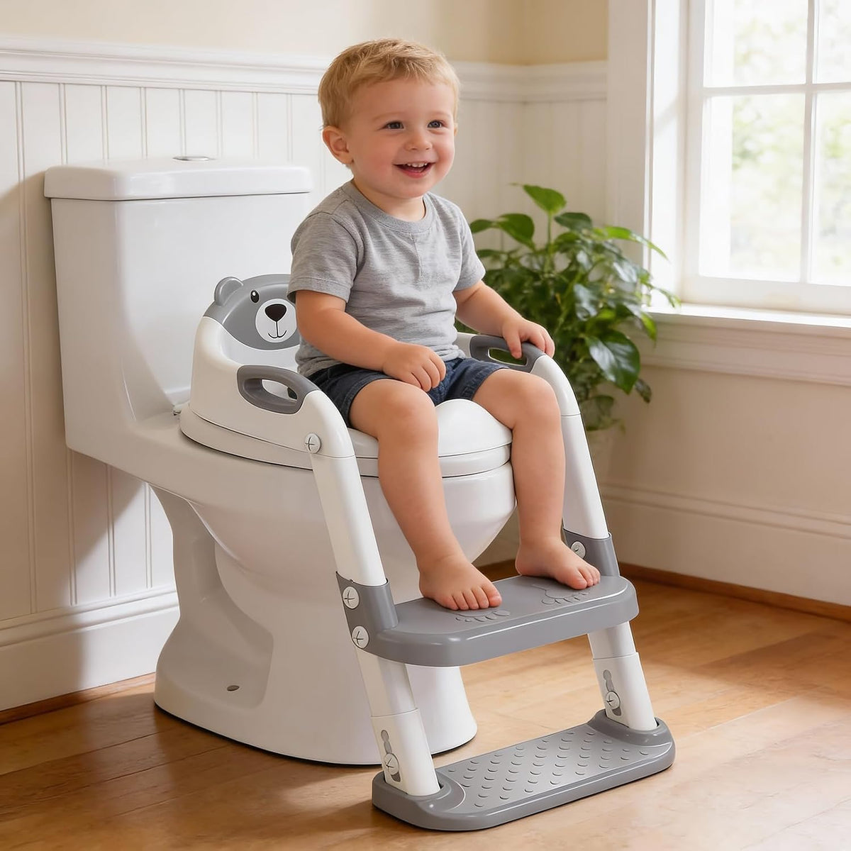 Inodoro de entrenamiento para ir al baño para niños pequeños, asien...