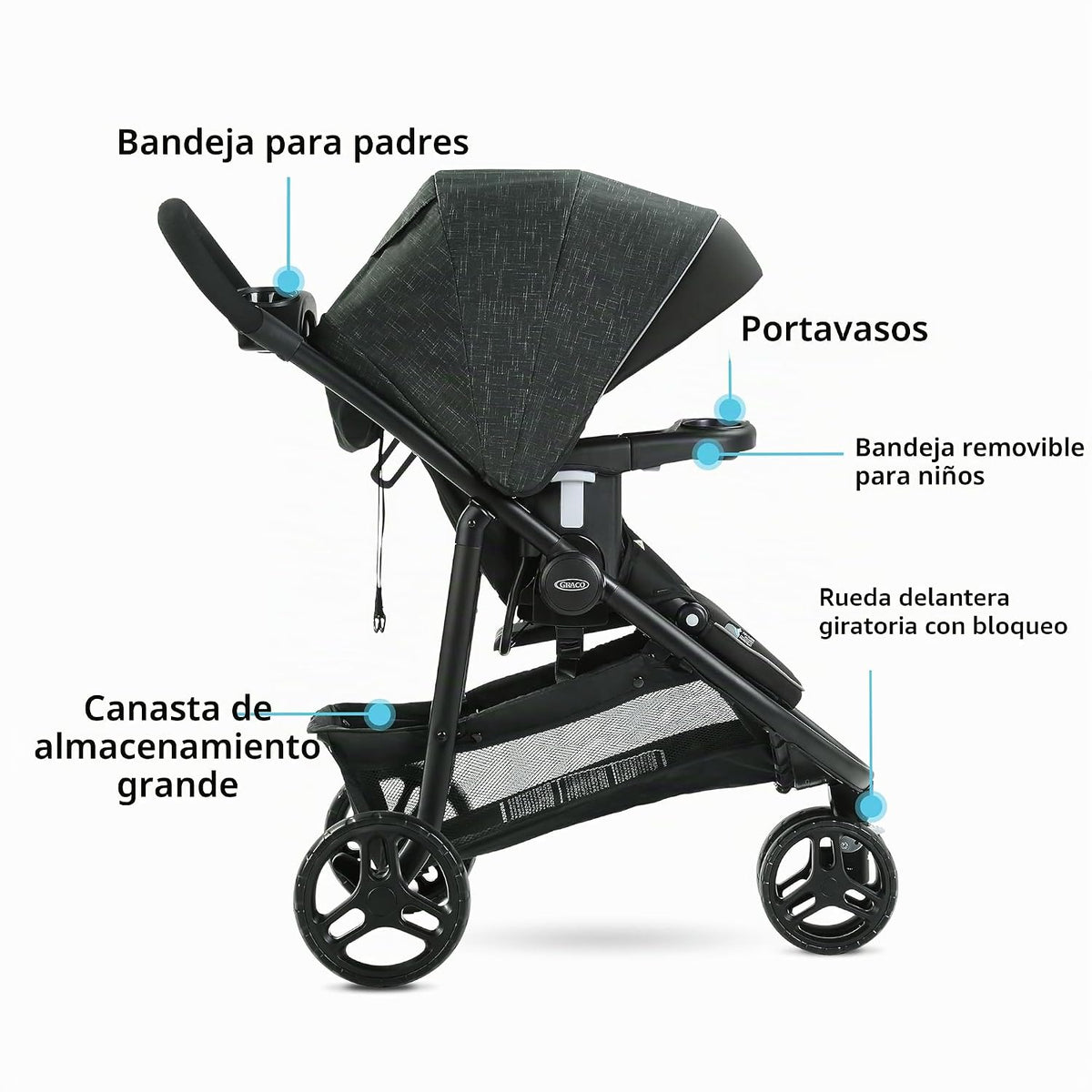 Graco Modos 3 Lite DLX Sistema de viaje, West Point