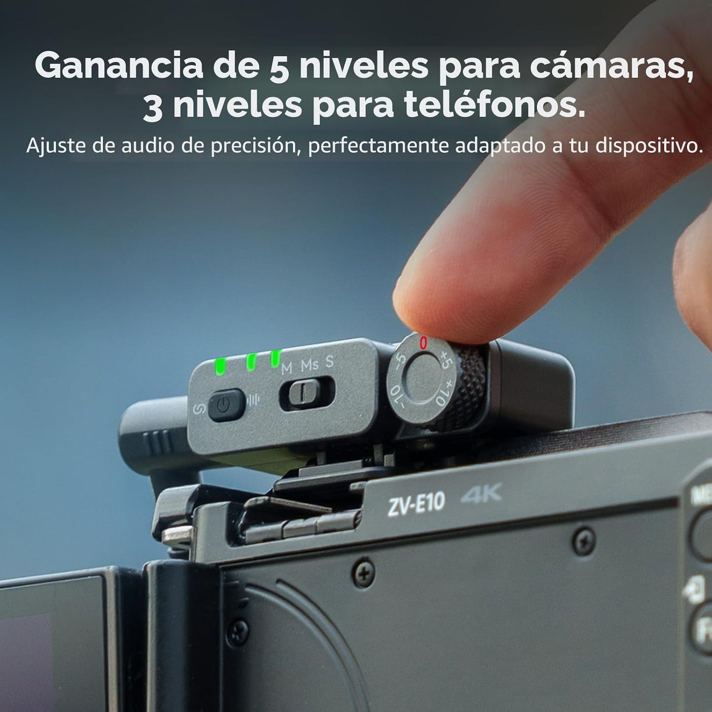 Micrófono inalámbrico SmallRig S70 (2 TX + 2 RX + estuche de carga)...
