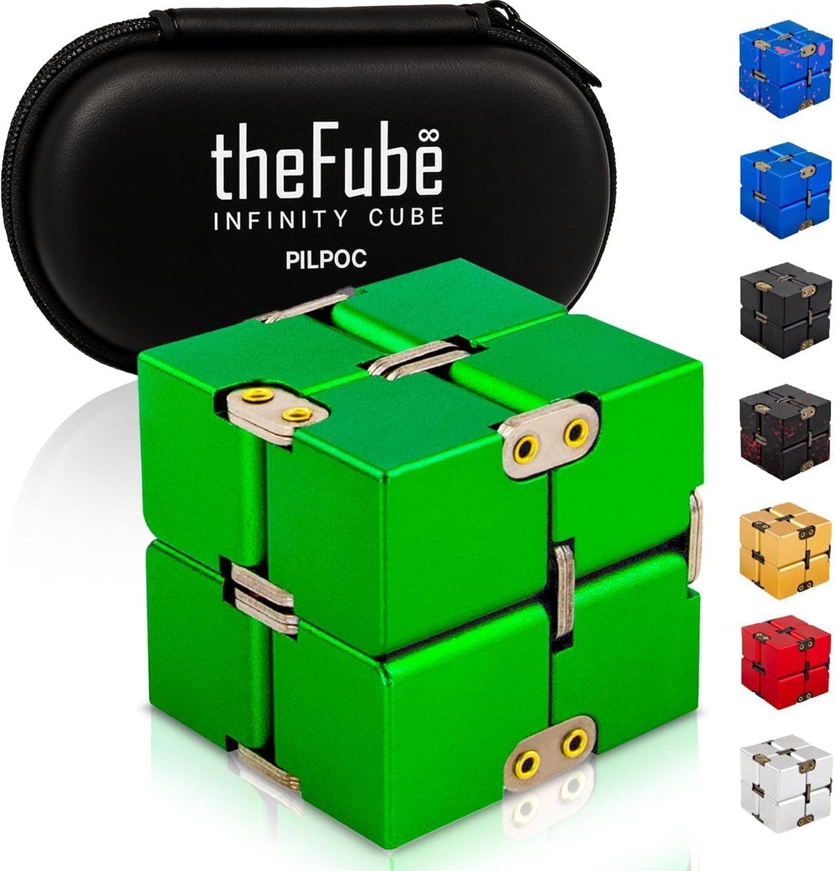 PILPOC theFube Cubo infinito de escritorio de juguete antiestrés -...