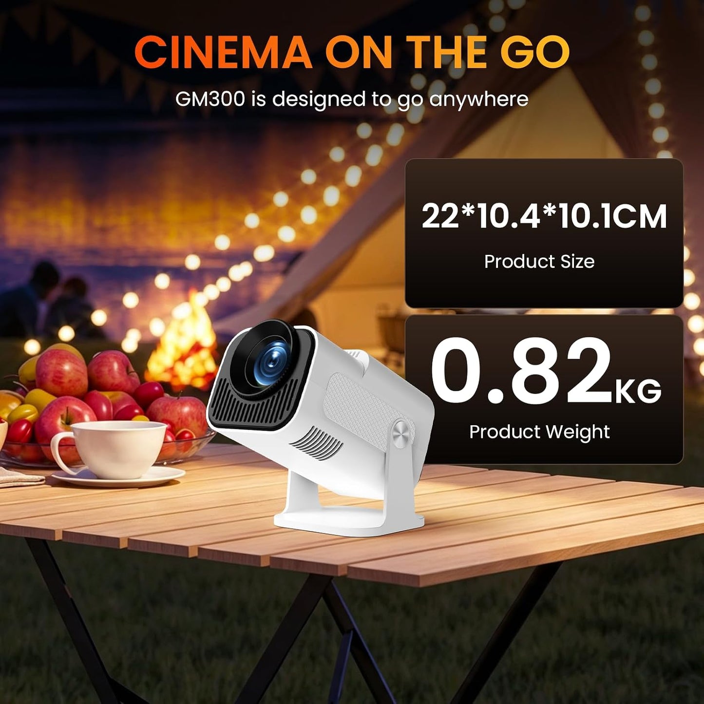 Mini proyector con WiFi y soporte Bluetooth 4K 1080P FHD 2026 Proye...