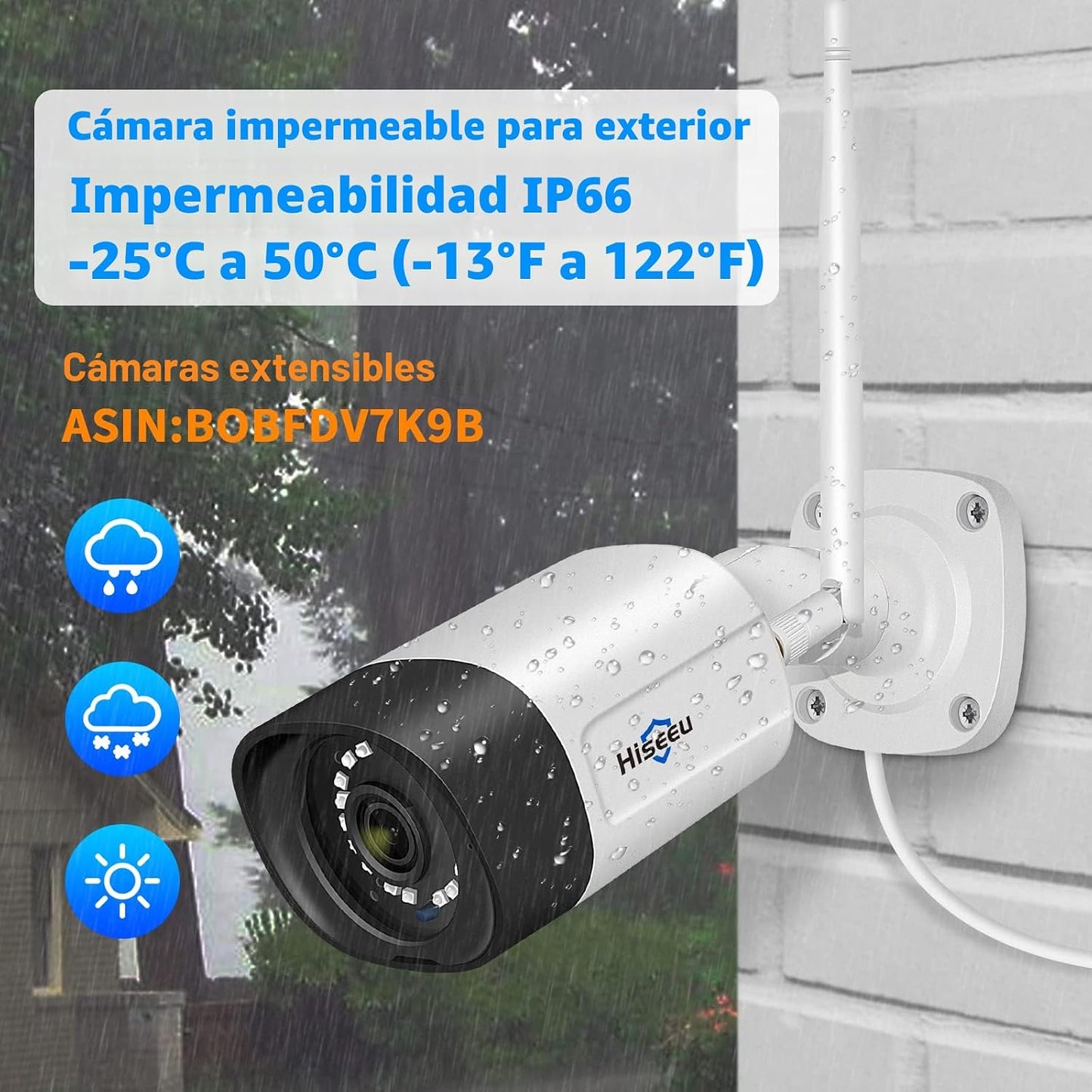 【Doble Wi-Fi, audio de 2 vías】Sistema de cámara de seguridad WiFi 2...