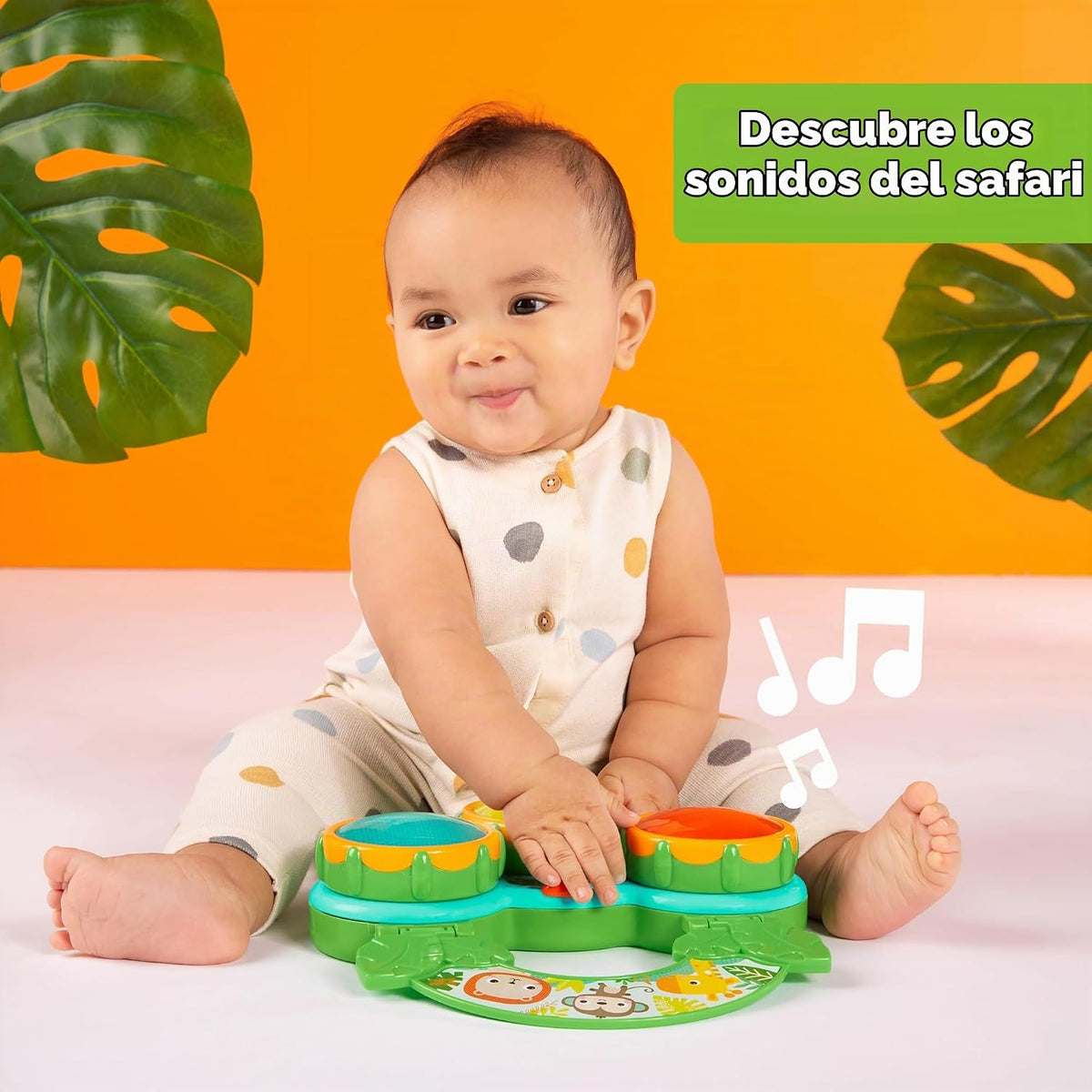 Bright Starts Set de Regalo Safari Sounds, Paquete de 2 Juguetes pa...