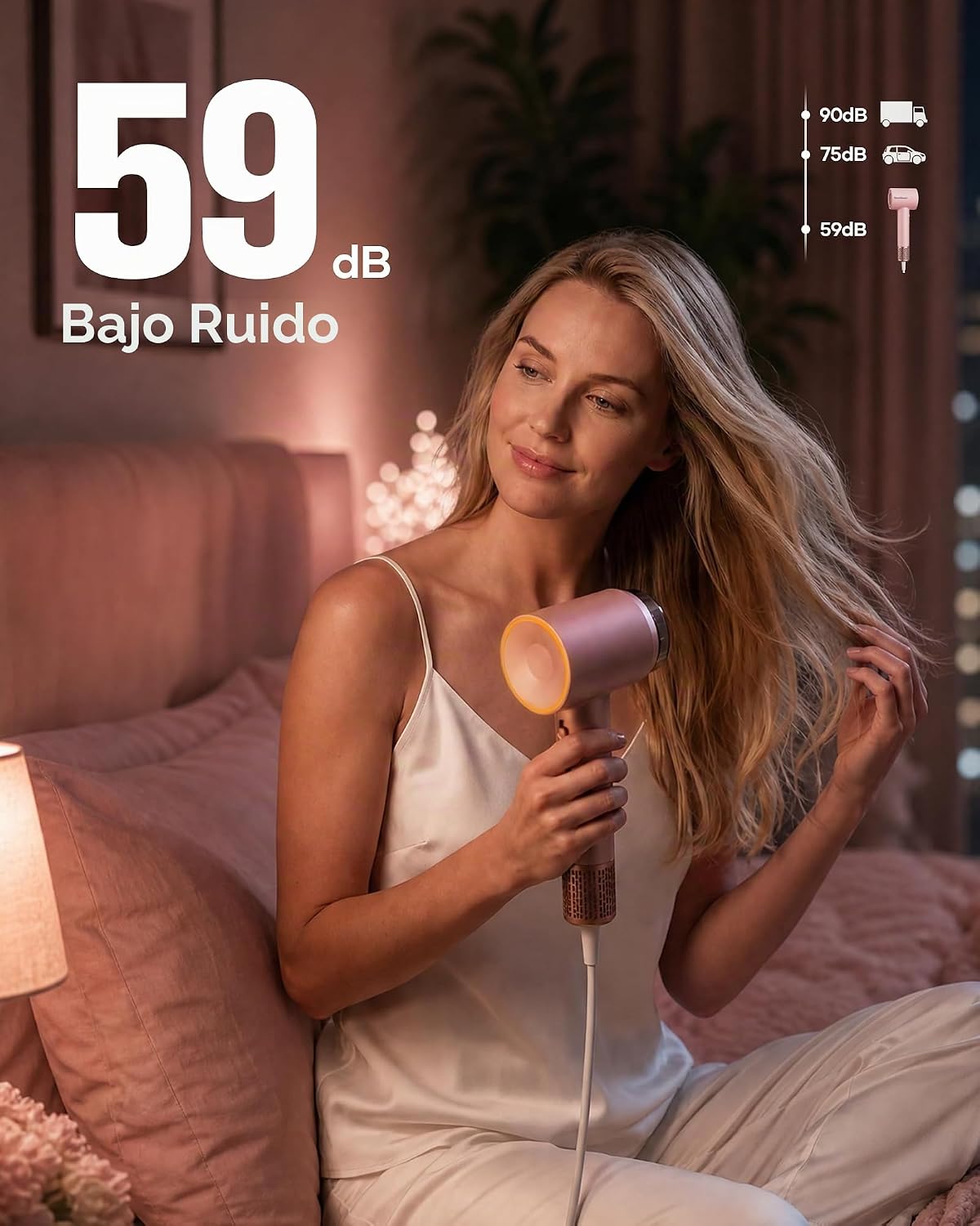 Secador de pelo, secador iónico de alta velocidad con aceite esenci...