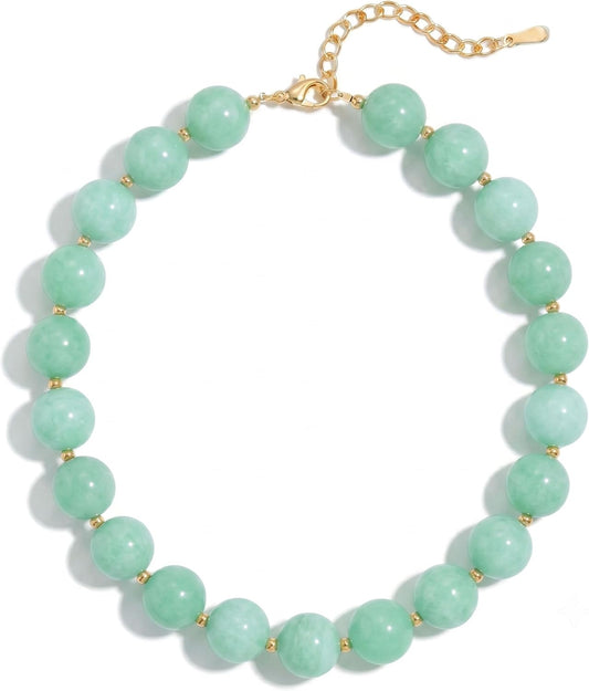 Drogomen Collar de cuentas de colores para mujer, estilo bohemio, c...