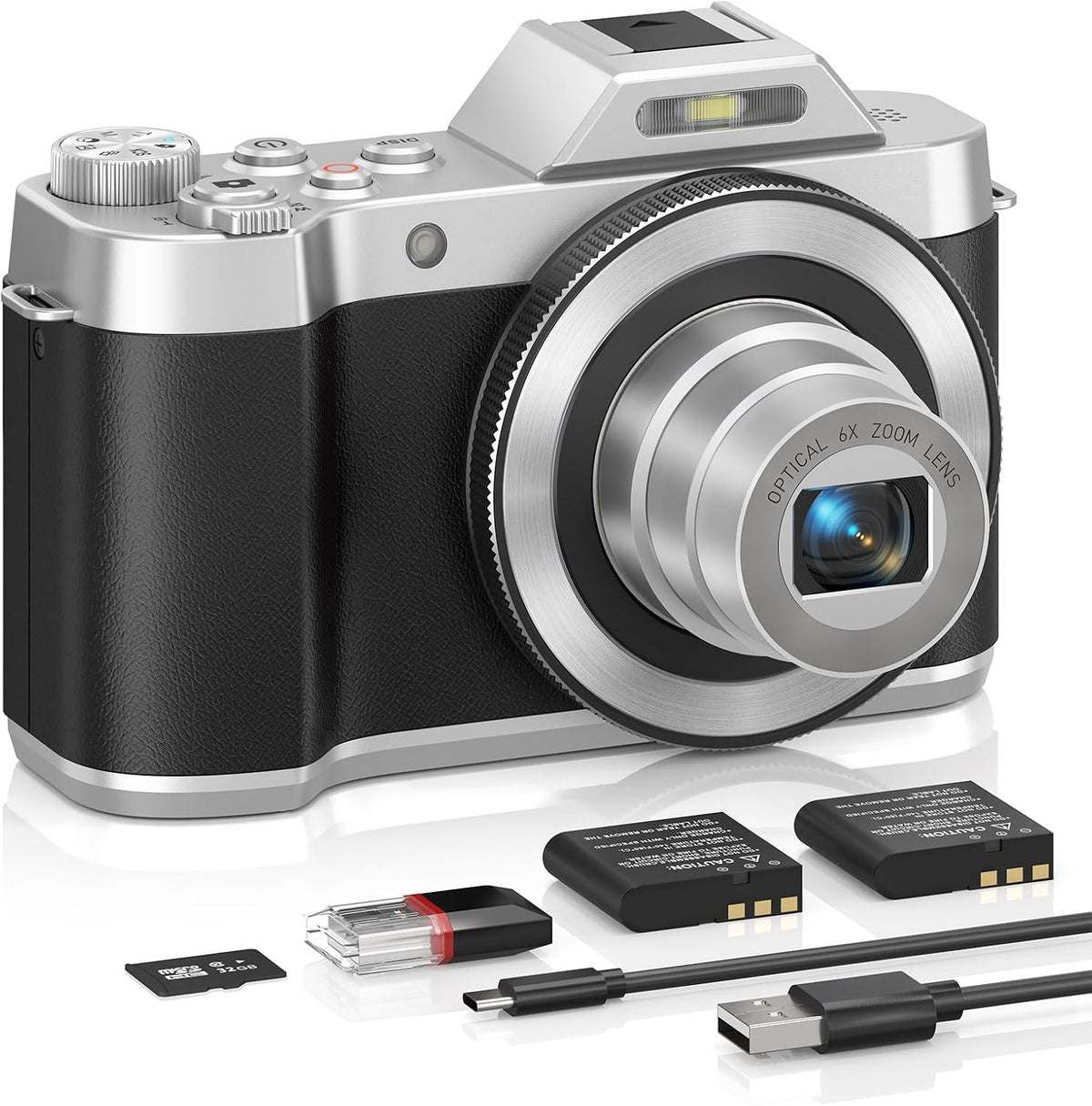 ASTYPHER Cámara Digital Retro Vintage 4K: Cámara de 64MP con Pantal...