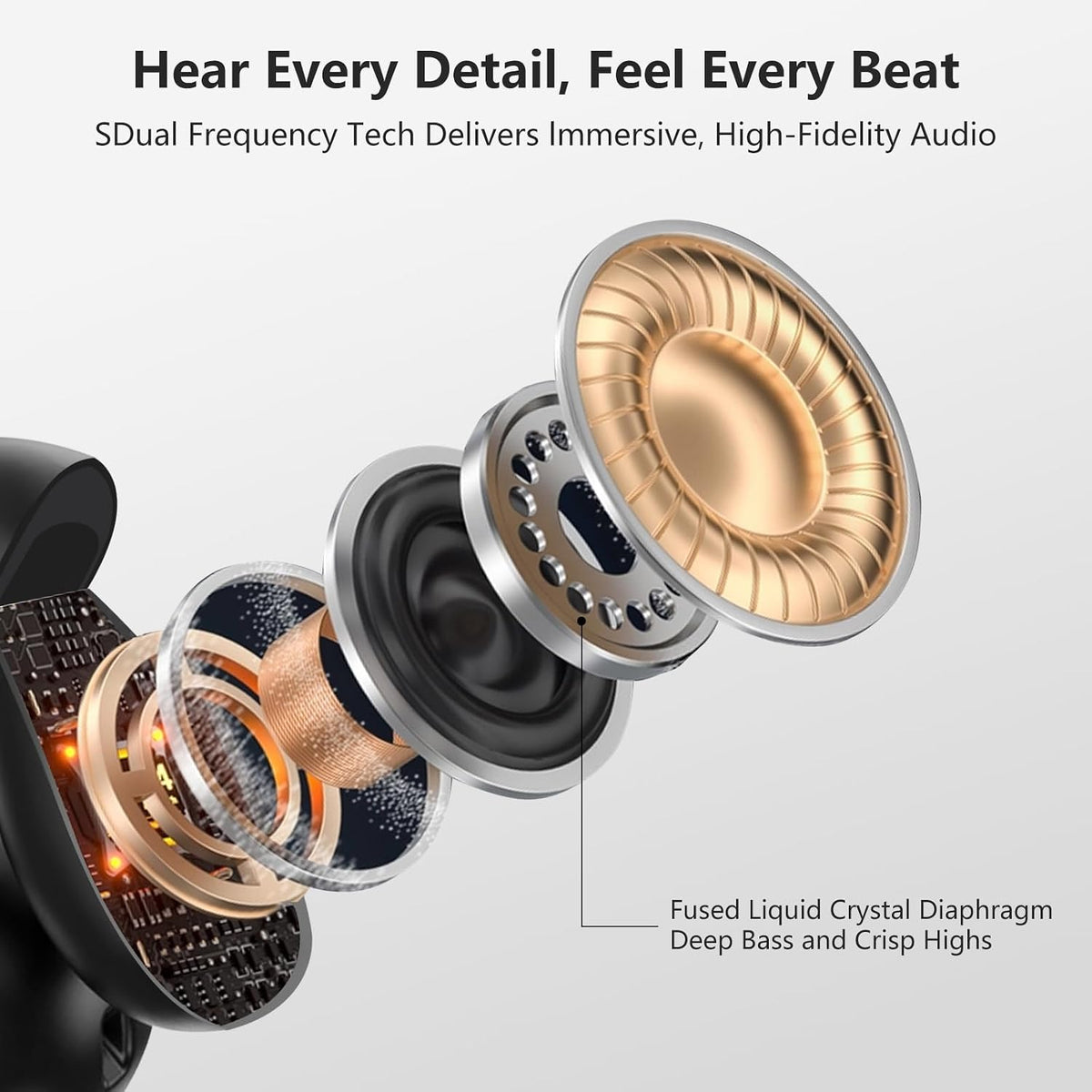 Auriculares de conducción ósea de oreja abierta 2026 Bluetooth 5.4...