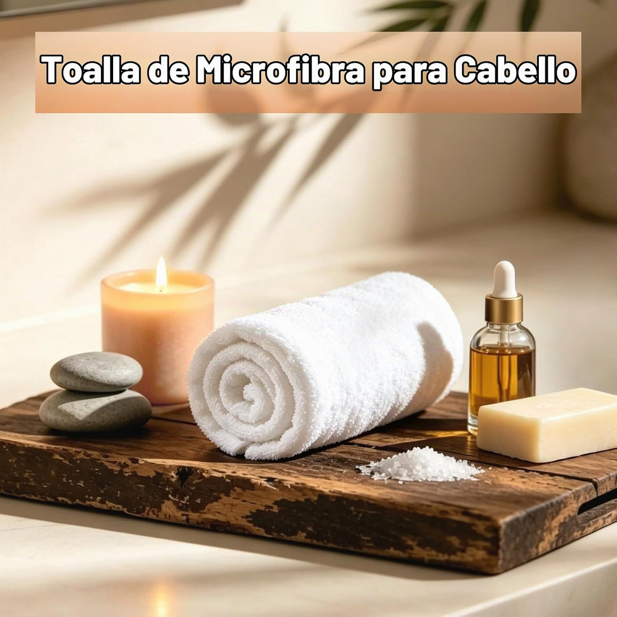 Puomue Toallas blancas de salón, toalla de microfibra súper suave y...