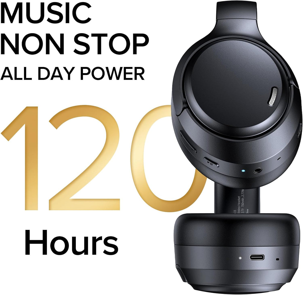 Auriculares híbridos con cancelación activa de ruido Bluetooth 6.0,...