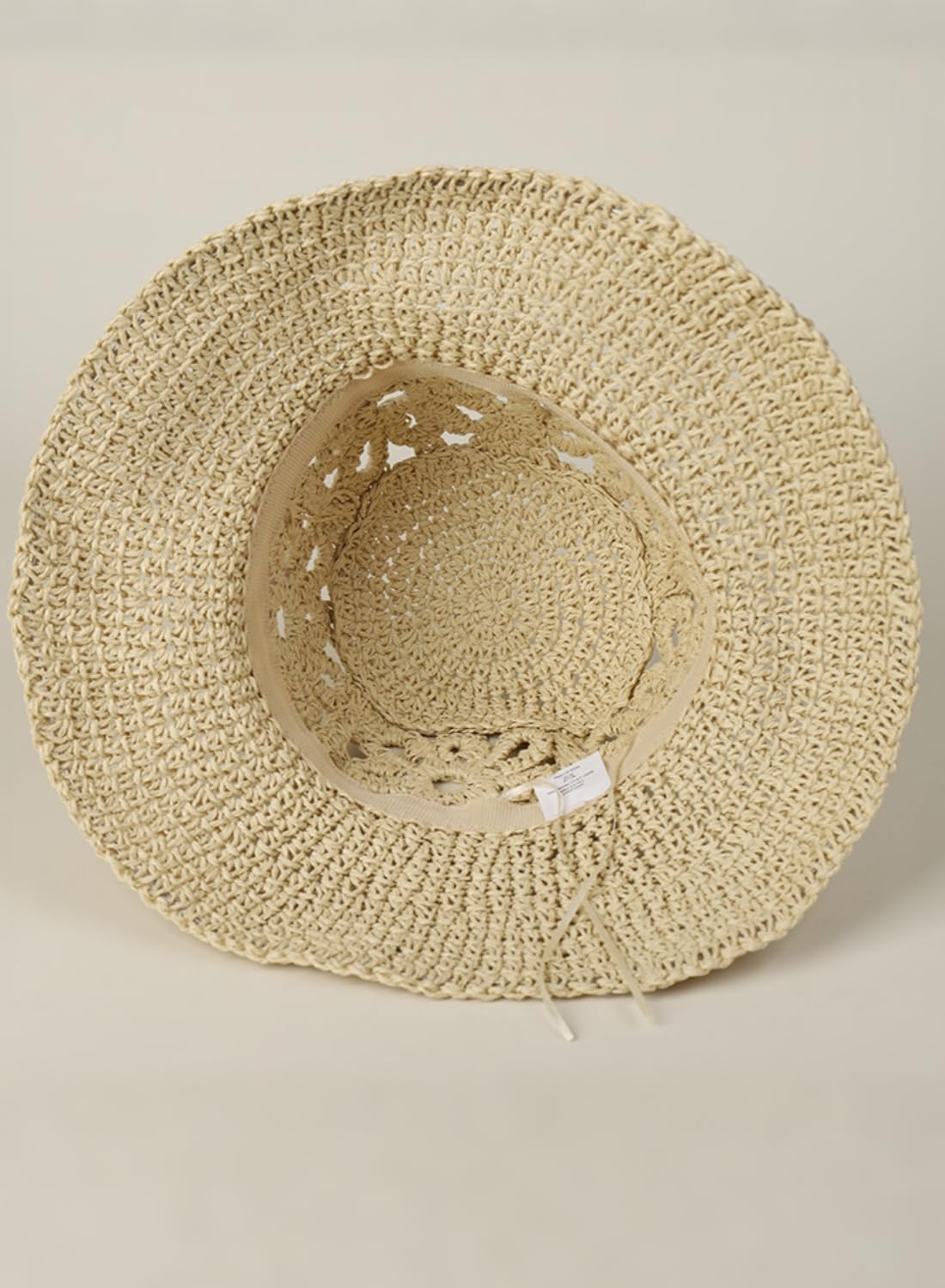 Mazilk Sombrero hecho a mano del cubo de la paja del papel del ganc...