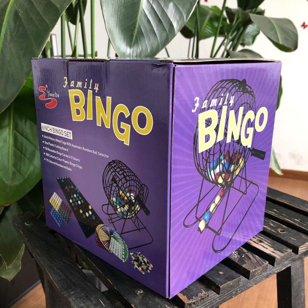 Juego de bingo de lujo Yuanhe - Jaula de metal con tablero de llama...