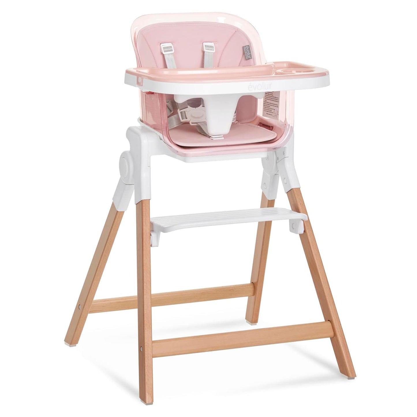 Evolur Tiny Throne Silla alta convertible 3 en 1, bandeja extraíble...