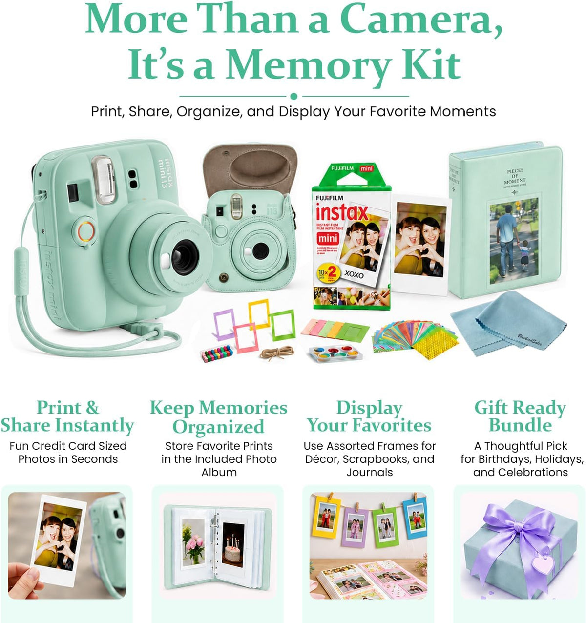 FUJIFILM Instax Mini 13 - Paquete de cámara instantánea con 20 hoja...